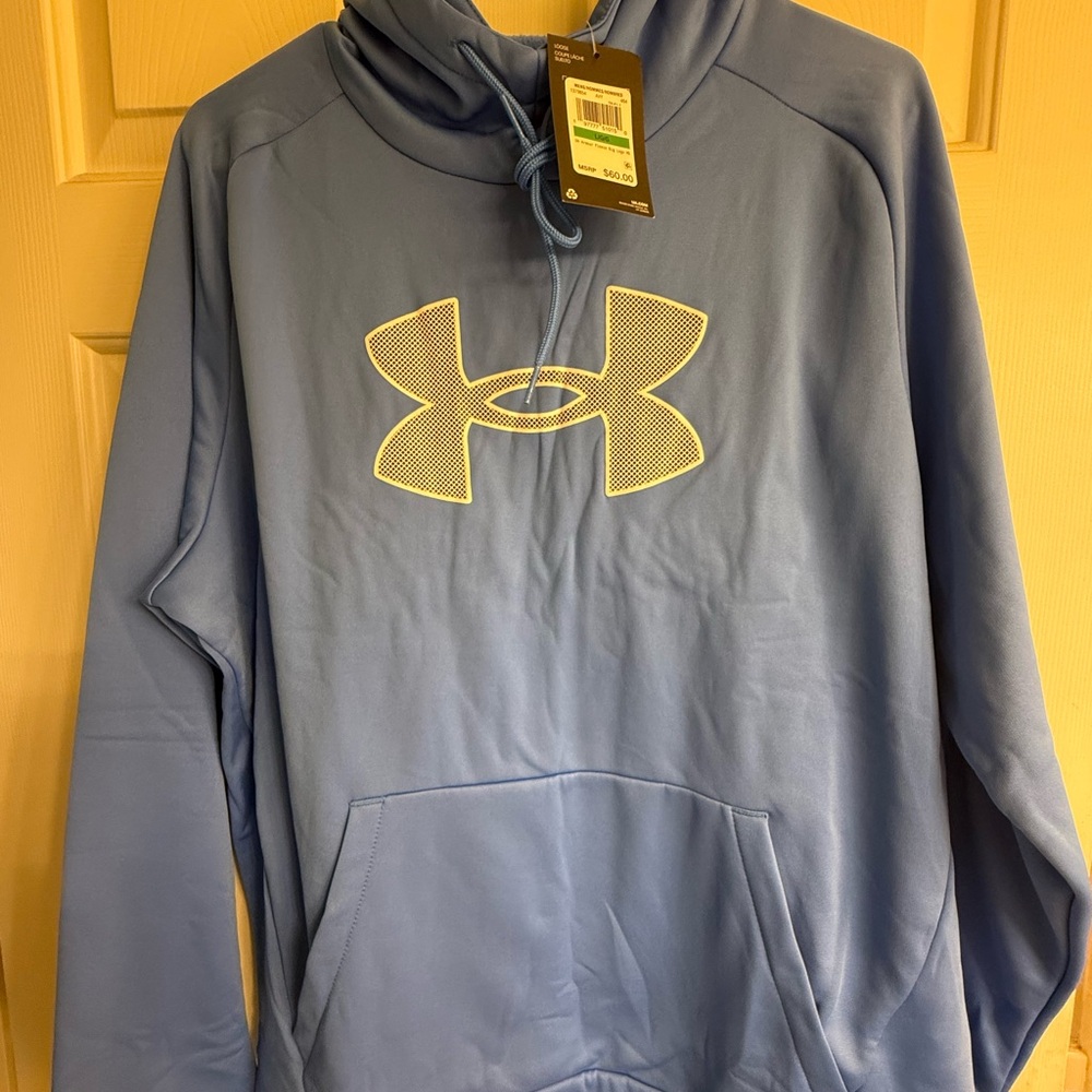 Under Armour Men's Light Blue Fleece Hoodie NWT